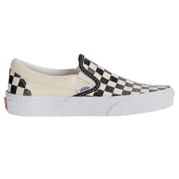 Vans Shoes - Vans FU Classic Slip-On Confetti Black White Checkered Sneakers Men 5.5 Women 7